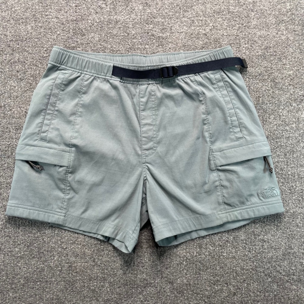 The North Face Cargo Shorts Mens M Green Class V Belted Hiking NF0A55V8